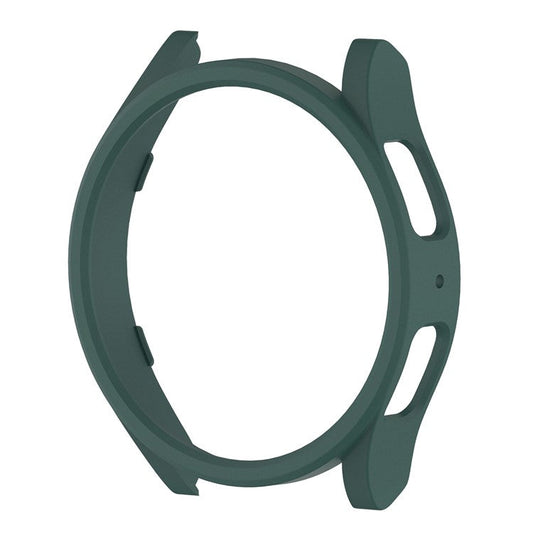 For Samsung Galaxy Watch6 44mm Hard PC Protective Case Hollow Frame Matte PC Watch Cover - Official Green