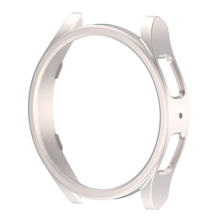 For Samsung Galaxy Watch6 44mm Hard PC Protective Case Hollow Frame Matte PC Watch Cover - Starlight