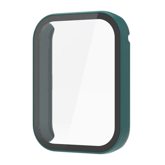 For Xiaomi Smart Band 8 Pro Hard PC Protective Watch Frame Case with Tempered Glass Screen Protector - Green