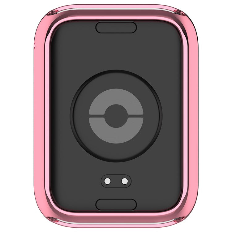 For Xiaomi Smart Band 8 Pro TPU Watch Case Electroplating Frame Cover - Pink