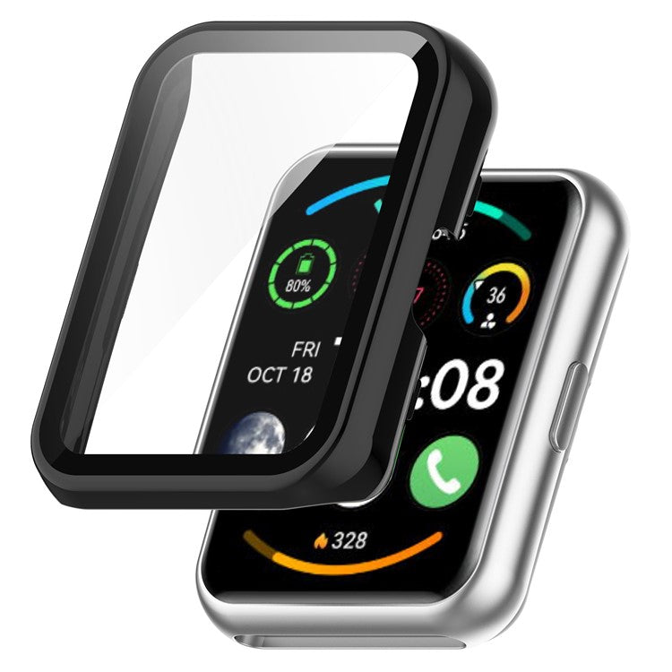 PC Watch Case with HD Screen Protector for Huawei Watch Fit (TIA-B09 / TIA-B19) / Watch Fit Special Edition (B39) / Watch Fit New - Black