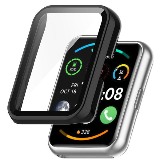 PC Watch Case with HD Screen Protector for Huawei Watch Fit (TIA-B09 / TIA-B19) / Watch Fit Special Edition (B39) / Watch Fit New - Black