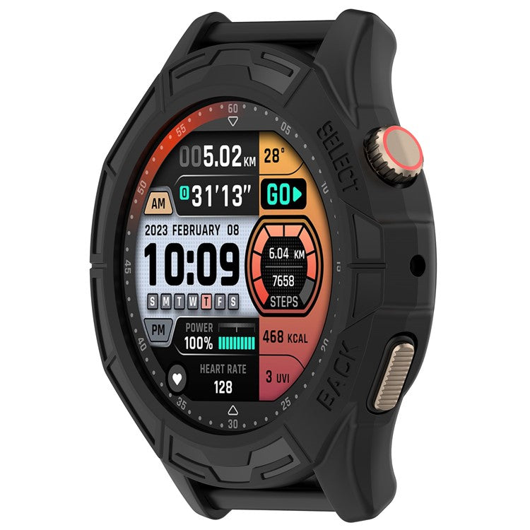 Watch Case for Huami Amazfit Cheetah / Amazfit Cheetah Pro , Rugged TPU Hollow Frame Cover - Black