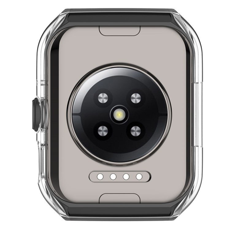 For Oppo Watch 4 Pro / Watch 3 Pro Protective Case Hard PC Hollowed-Out Watch Cover with TPU Hydrogel Film - Transparent White