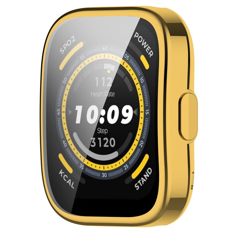 For Huami Amazfit Bip 5 (A2215) Electroplating TPU Watch Cover Overall Protective Case - Gold