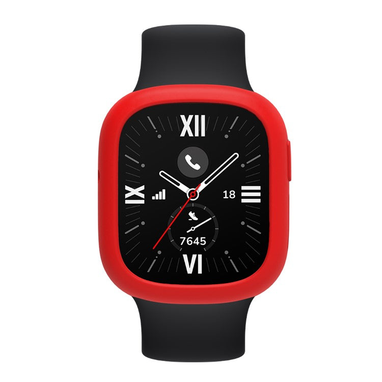 For Honor Watch 4 Silicone Case Protective Bumper Frame Watch Cover - Red