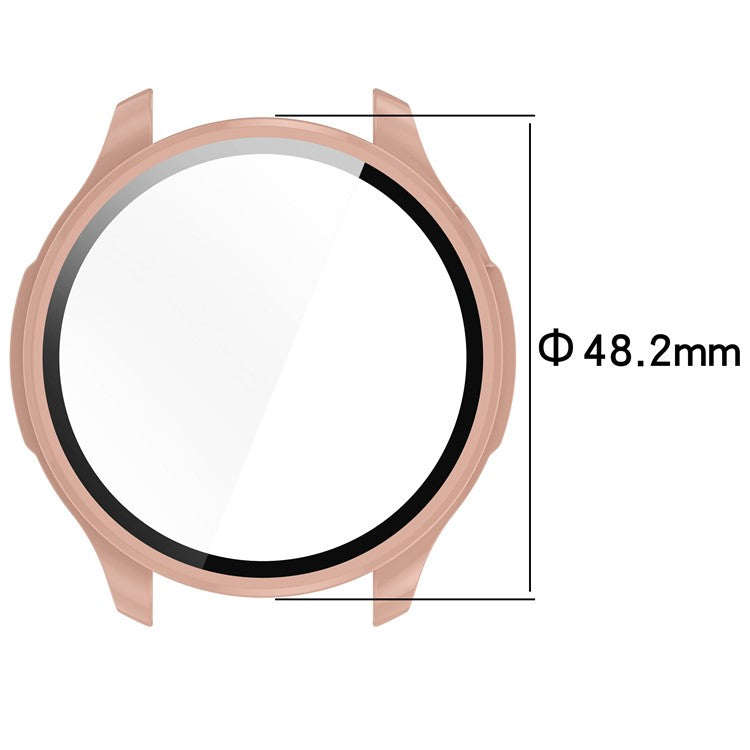 Smart Watch Case for Huami Amazfit Balance A2286 Hard PC Case with Tempered Glass Screen Protector - Transparent
