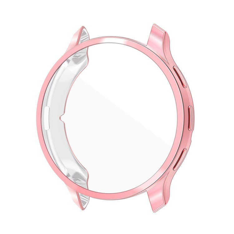 ENKAY HAT PRINCE For Garmin Venu 3S Full Cover Watch Case Electroplating TPU Frame with Screen Film - Pink