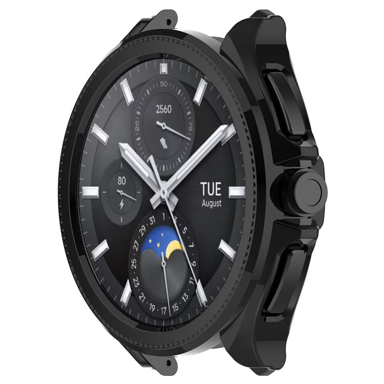 For Xiaomi Watch 2 Pro Protective Frame Hard PC Hollowed-out Watch Cover - Black