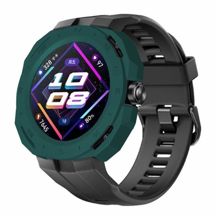For Huawei Watch GT Cyber Hard PC Watch Frame Hollow Protective Case Cover - Midnight Green