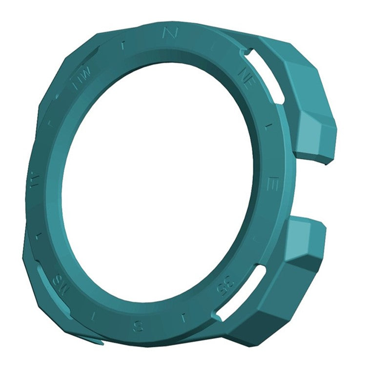 For Huawei Watch GT Cyber Hard PC Watch Frame Hollow Protective Case Cover - Midnight Green