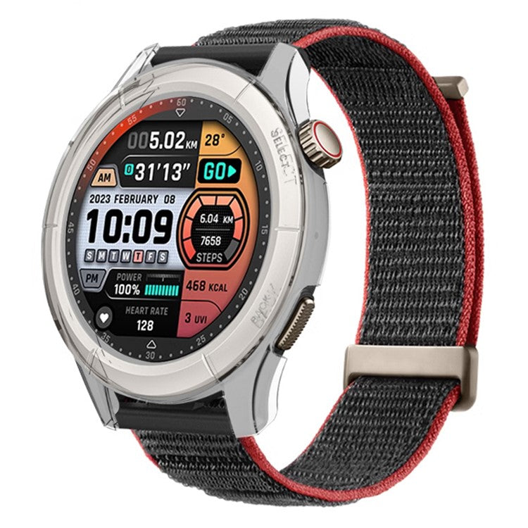 For Huami Amazfit Cheetah Pro Frame PC Cover Watch Protector - Transparent