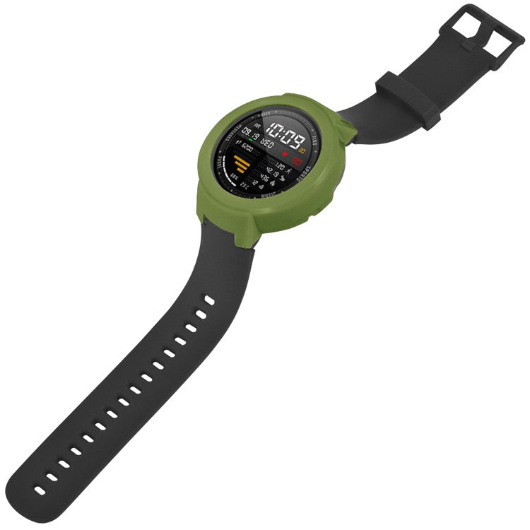 For Huami Amazfit Verge / Verge Lite Hard PC Frame Protective Bumper Shell Case - Army Green