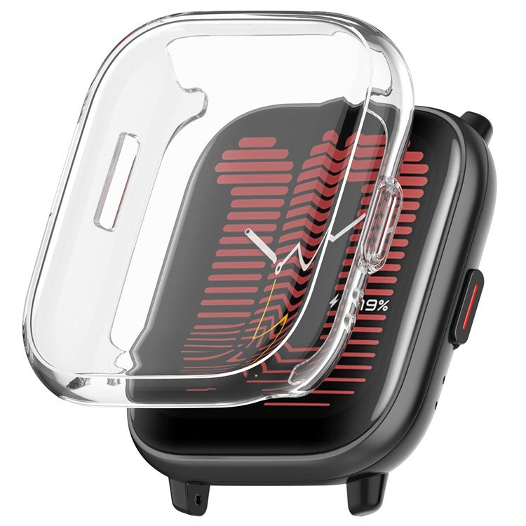 For Huami Amazfit Active (A2211) Soft TPU Watch Case Protective Cover - Transparent