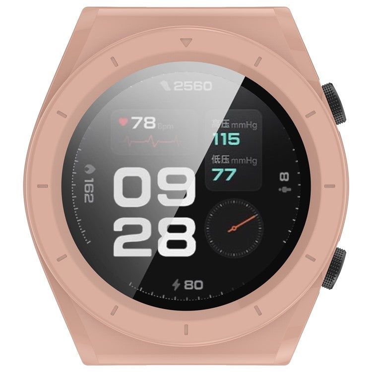 Protective Cover for Xiaomi Watch H1 Hard PC Watch Case with Tempered Glass Screen Protector - Pink
