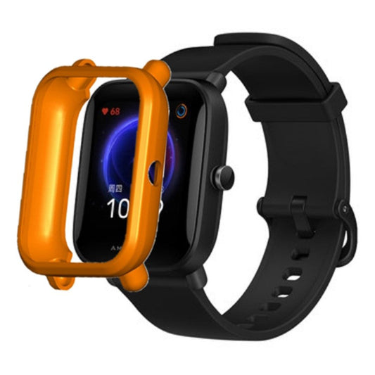 For Huami Amazfit Bip Pop / Bip / Bip U Watch Case Scratch-proof Soft TPU Frame Cover - Orange