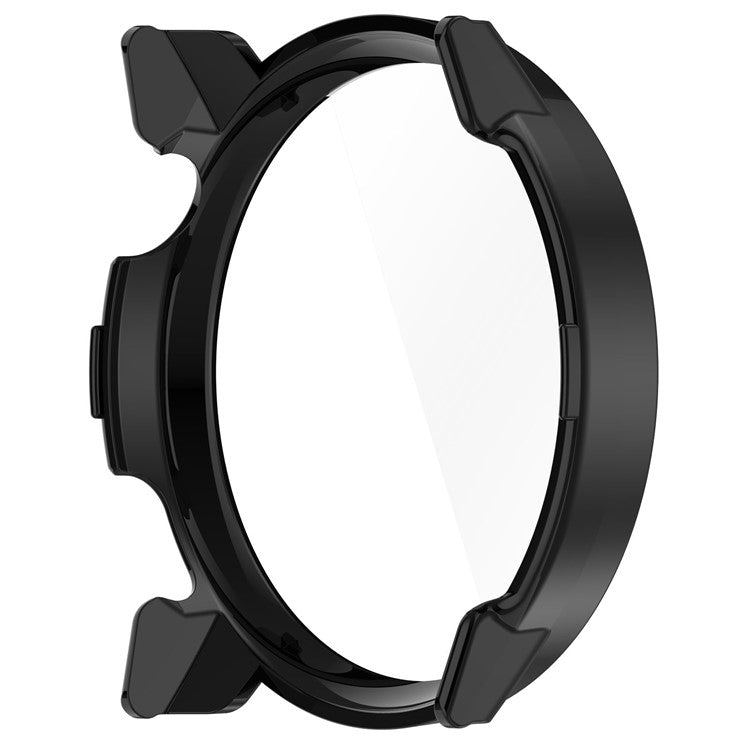 For Coros Pace 3 Protective Case Hard PC Watch Cover with Tempered Glass Screen Protector - Black