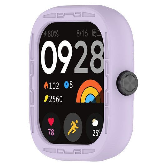 For Xiaomi Redmi Watch 4 Silicone Protective Cover Scratch-Resistant Watch Case - Purple