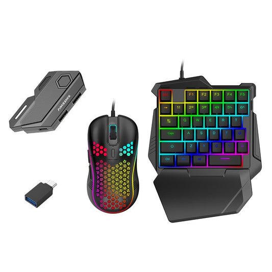 GAMWING Blader Game Converter +  G7 Keyboard + GM86 Mouse + OTG Adapter Set