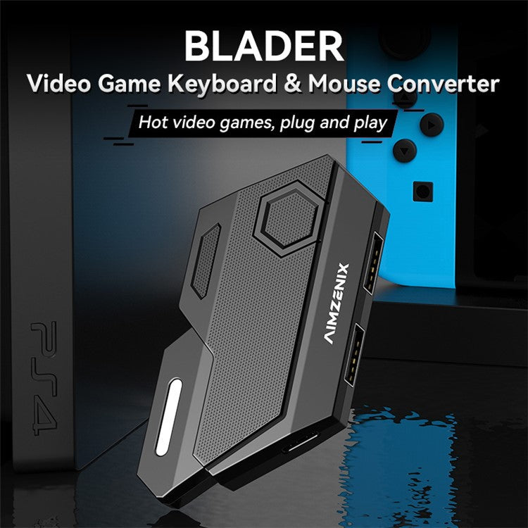 GAMWING Blader Game Converter +  G7 Keyboard + GM86 Mouse + OTG Adapter Set
