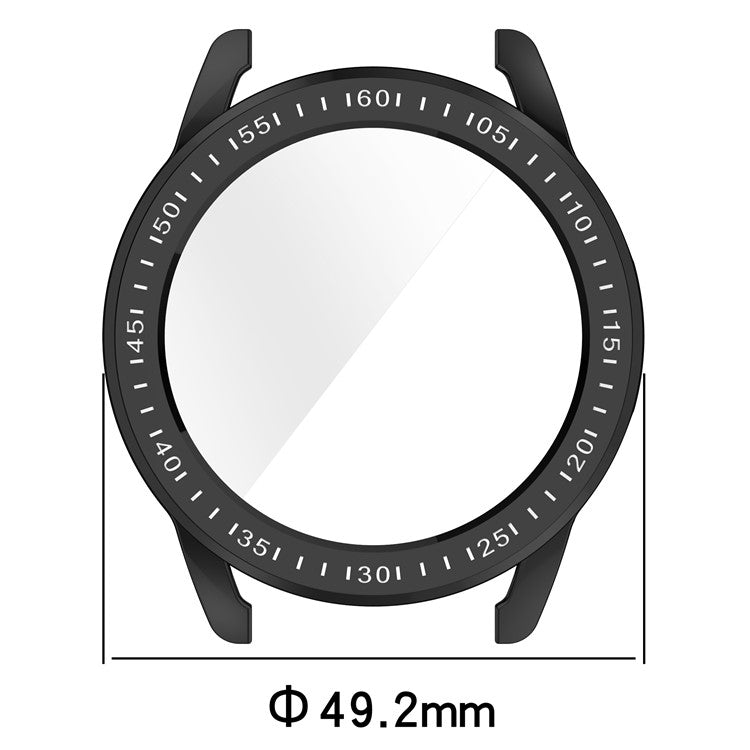 For Xiaomi Watch S3 TPU Watch Protective Case Electroplating Anti-drop Cover - Black