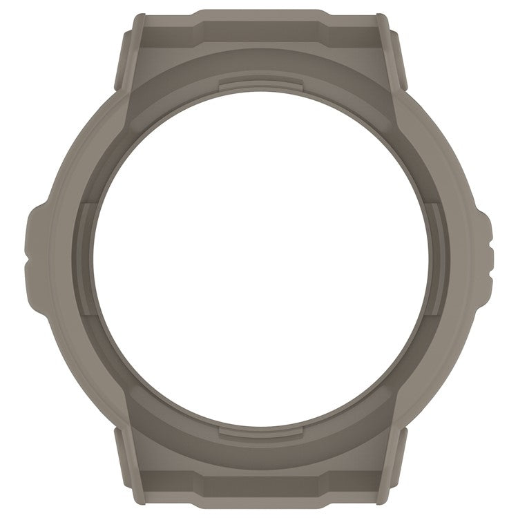 For Huami Amazfit Active Edge A2212 TPU Smartwatch Case Hollow Anti-collision Protective Frame - Sandstone Color