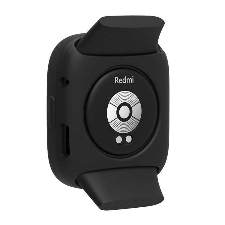 For Xiaomi Redmi Watch 3 Silicone Case Smart Watch Protective Case Cover - Black