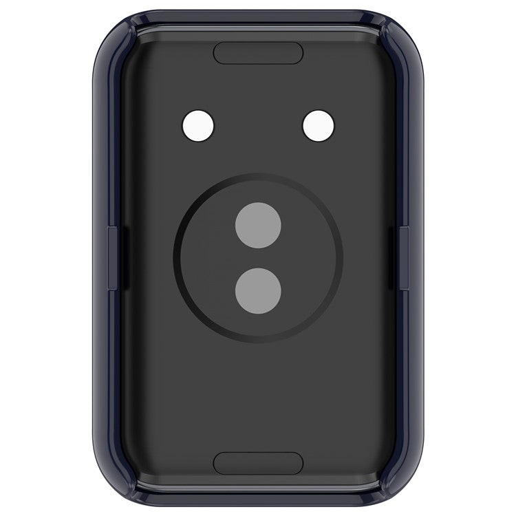 For Honor Band 9 Hard PC Watch Case Scratch Proof Cover with Tempered Glass Screen Film - Dark Blue