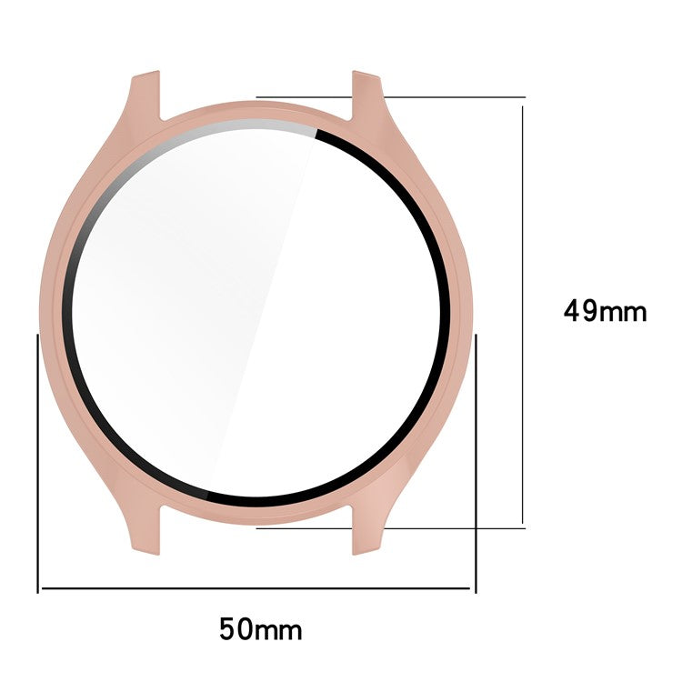 Hard PC Cover for Xiaomi Watch 2 Watch Case with Tempered Glass Screen Film - Black