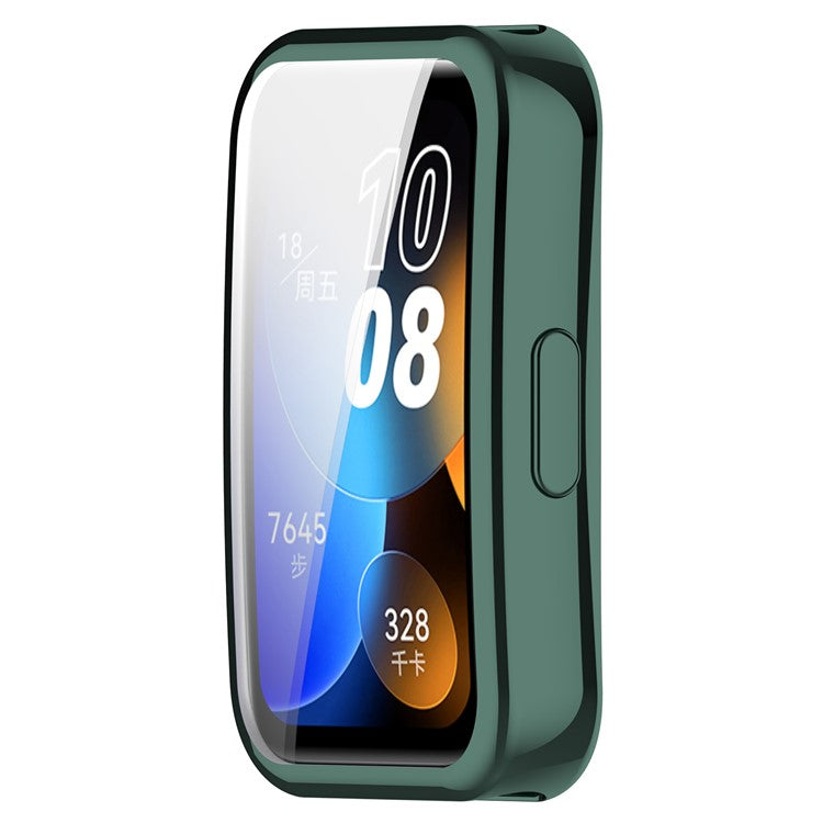 For Huawei Band 9 / 9 NFC / 8 / 8 NFC TPU Watch Protective Case Electroplating Full Coverage Shell - Green