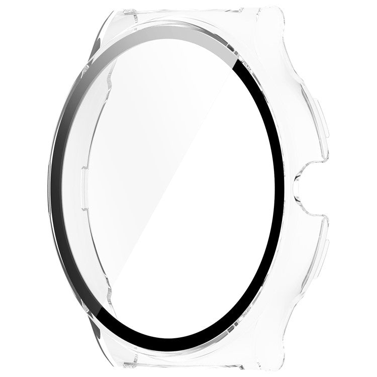 For Haylou Solar Lite (R001) Hard PC Watch Frame Cover with Tempered Glass Screen Film - Transparent