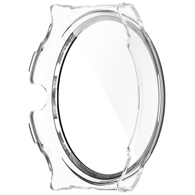 For Haylou Solar Lite (R001) Hard PC Watch Frame Cover with Tempered Glass Screen Film - Transparent