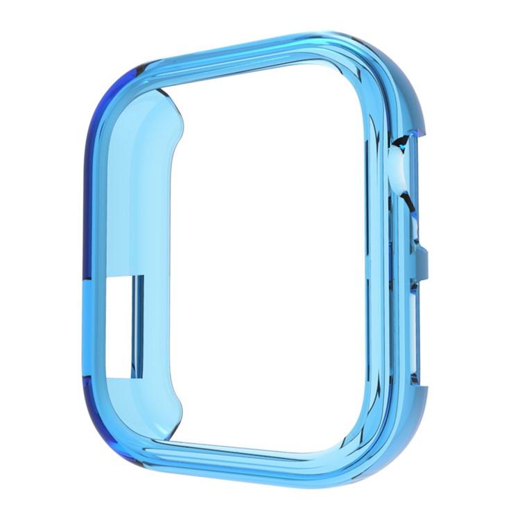 For Huawei Watch Fit 3 Case Half Cover TPU Protective Watch Frame - Transparent Blue