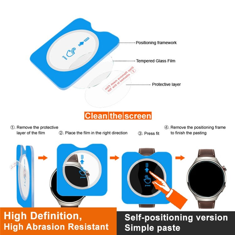 IMAK For Samsung Galaxy Watch Ultra 47mm Tempered Glass Screen Protector with Installation Tool