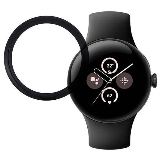 For Google Pixel Watch 3 41mm Full Screen Protector Black Edge Soft PMMA Smartwatch Screen Film