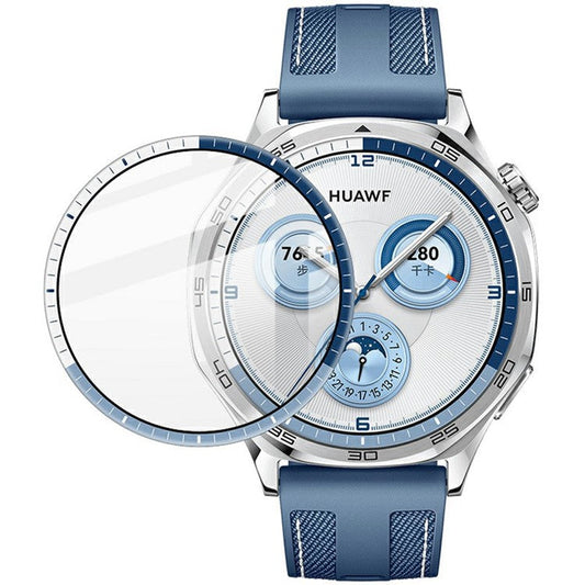 IMAK For Huawei Watch GT 5 46mm Screen Protector Anti-Scratch PMMA Watch Film (Colorful Edge)