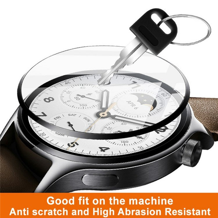 IMAK For Huawei Watch GT 5 46mm Screen Protector Anti-Scratch PMMA Watch Film (Colorful Edge)