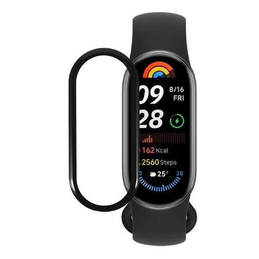 For Xiaomi Smart Band 10 Full Screen Protector Black Edge Soft PMMA Smartwatch Screen Film