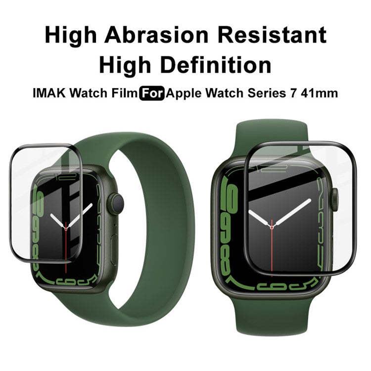 IMAK for Apple Watch Series 9 / 8 / 7 41mm High Definition Anti Scratch Full Size PMMA Glass Screen Protector