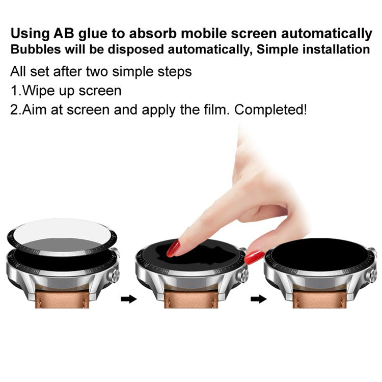 IMAK Scratch-resistant PMMA Organic Glass HD Screen Protector for Huawei Watch GT Runner 46mm