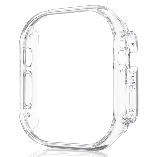 For Apple Watch Ultra 2 49mm / Ultra 49mm Watch Case Quick Release Hollow PC Cover Shockproof Smart Watch Protective Case - Transparent