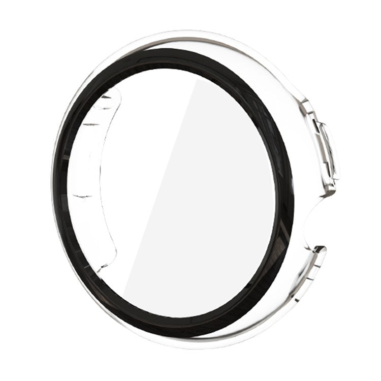 For Google Pixel Watch 2 / Pixel Watch Hard PC Watch Case Tempered Glass Screen Protector Drop-proof Protective Cover - Transparent