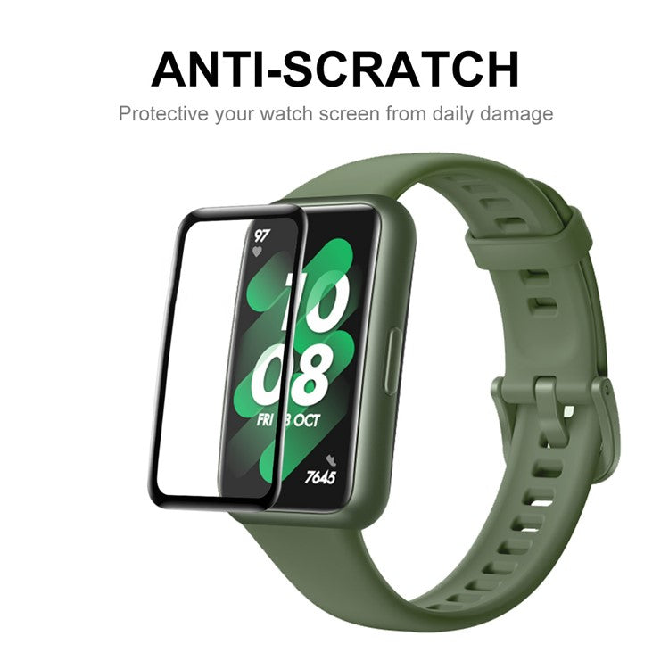 ENKAY HAT PRINCE 5Pcs / Set for Huawei Band 8 / Band 8 NFC / Band 9 / Band 9 NFC Full Screen Film Soft PC Edge+PMMA 3D Curved Watch Screen Protector