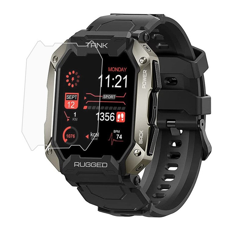 For Kospet Tank M1 Pro Smart Watch TPU Screen Protector High Definition Anti-Scratch Soft Film