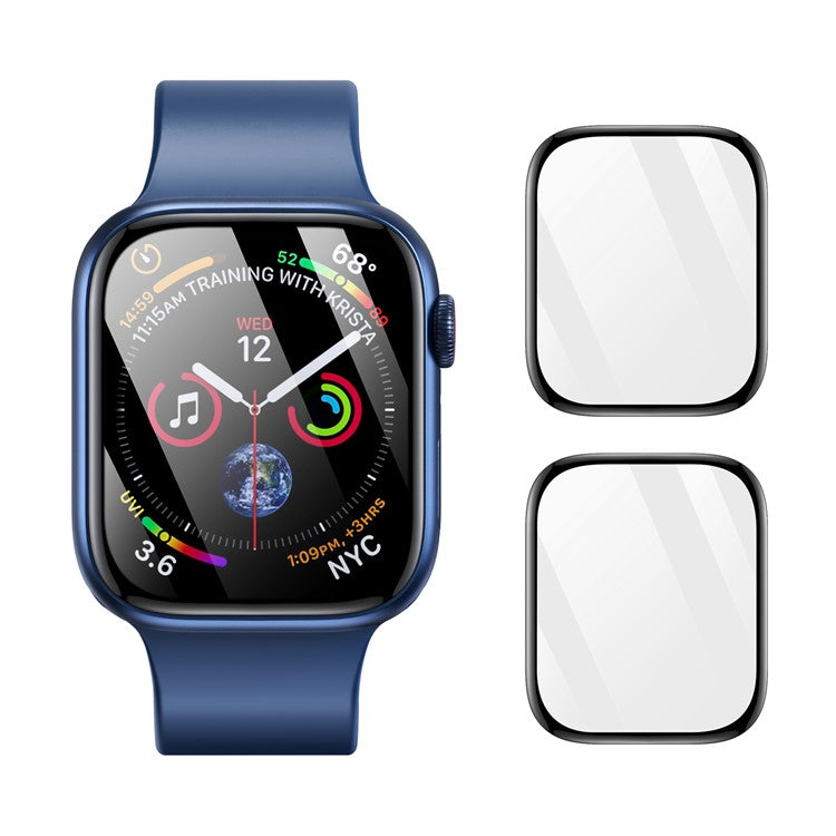 DUX DUCIS 2Pcs Screen Protector for Apple Watch SE (2023) / SE (2022) / SE / 6 / 5 / 4 40mm , Clear 3D Curved Edge TPE+PMMA Watch Film