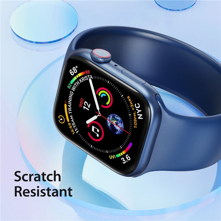 DUX DUCIS 2Pcs Screen Protector for Apple Watch SE (2023) / SE (2022) / SE / 6 / 5 / 4 40mm , Clear 3D Curved Edge TPE+PMMA Watch Film