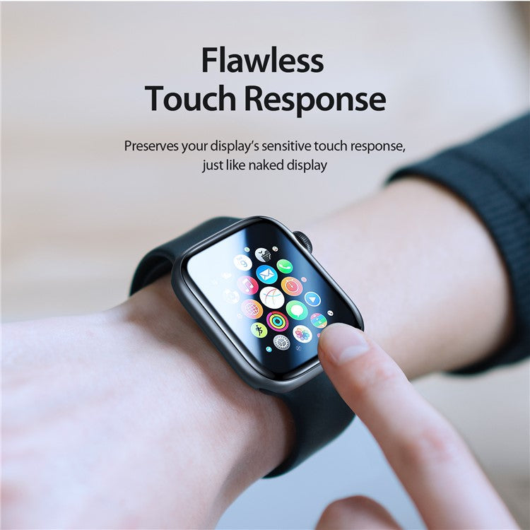 DUX DUCIS 2Pcs Screen Protector for Apple Watch SE (2023) / SE (2022) / SE / 6 / 5 / 4 40mm , Clear 3D Curved Edge TPE+PMMA Watch Film