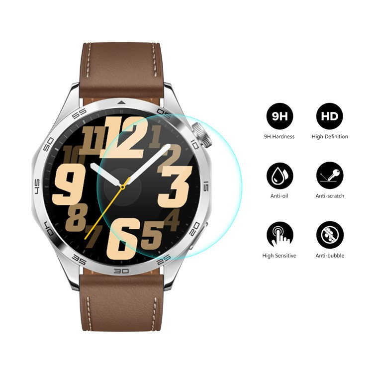 ENKAY HAT PRINCE For Huawei Watch GT 4 46mm Screen Protector 0.2mm 9H High Aluminum-silicon Glass Transparent Film