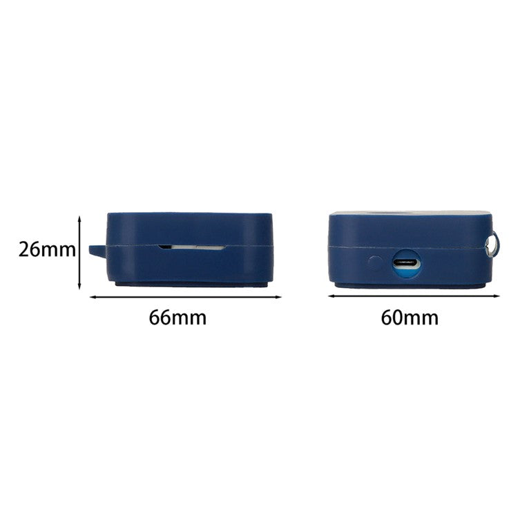 For Nothing Ear (R)-Ear 2024 Silicone Case Anti-Scratch Wireless Earphone Cover with Hanging Buckle - Black