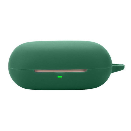 For Edifier Evo Open Headset Silicone Case Anti-Scratch Wireless Earphone Cover with Buckle - Blackish Green